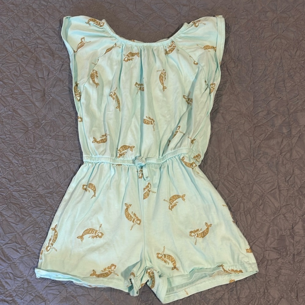 Cute romper with glitter mermaids 4/5